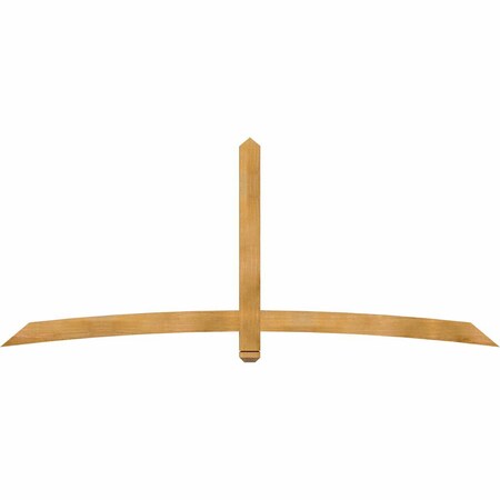 Ekena Millwork Bellingham Rough Sawn Timber Gable Bracket, Western Red Cedar, 96"W x 40"H x 2"D x 4"F, 10/12 Pitch GBW096X40X0204BEL00RWR